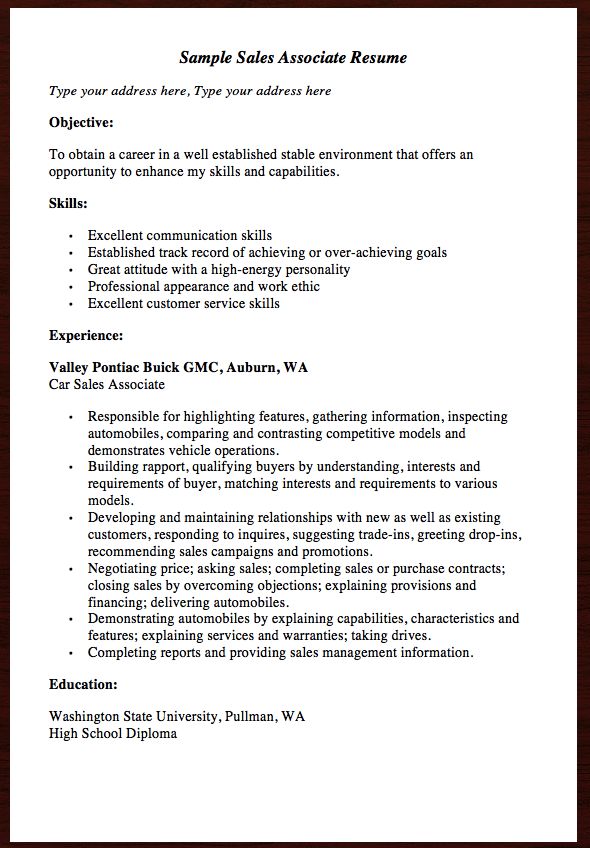 Here Comes anther free resume example of Sales Associate Resume - car sales associate sample resume Here Comes anther free resume example of Sales Associate Resume - car sales associate sample resume