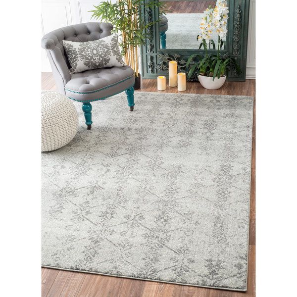57 Best Rugs Images On Pinterest 4x6 Area And Living Nuloom Vintage Fl Lattice Silver Rug 9 X