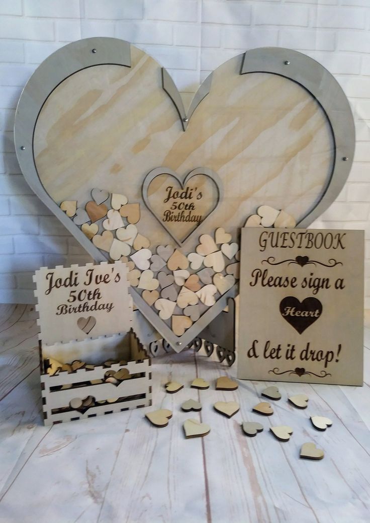 Wedding Guest Book Alternativeunique Guest Bookheart Drop Etsy