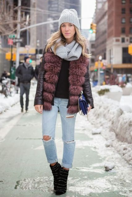 gola infinita | Colete de Pêlo de 2019 | Pinterest | Moda inverno, Look inverno e Colete de pelinho
