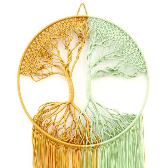 Catcher de rê avec des lumières de cordes avec des couleurs différentes for DIY Couronne de mariage Décor des cernes d/'artisanat macramé 5 paquet de la couronne de cerceau florale en bambou en bois