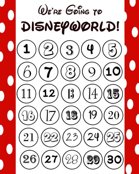 12 best Disney Countdown Calendars images on Pinterest Disney - countdown calendar templates 12 best Disney Countdown Calendars images on Pinterest Disney - countdown calendar templates