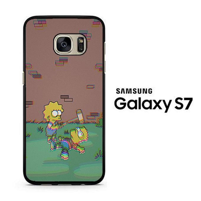 Simpson Face 009 Samsung Galaxy S7 Case Fundas Para Teléfono Fundas Samsung