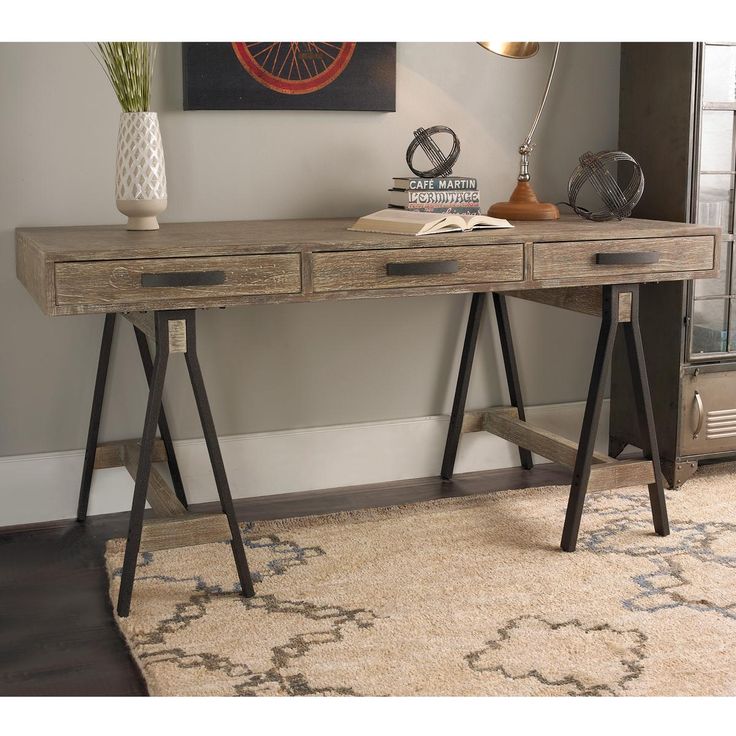 Best 25 Wood Office Desk Ideas On Pinterest Rustic Diy Rustic Distressed Wood Office Desk