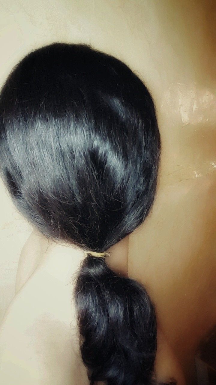 تسريحة الشعر المربوط ربط الشعر Hair Style Hairstyle Hair Tied Tie Ponytail Hair Tied Low Ponytail Hairstyle تسريحة شعر ذيل الحصان المنخفضة Hair