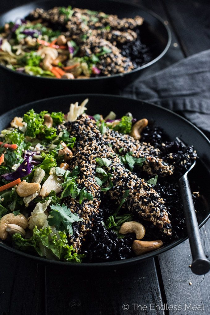 Crispy Sesame Chicken Asian Salad Bowl Recipe Healthy Chicken crispy-sesame-chicken-asian-salad-bowl-recipe-healthy-chicken