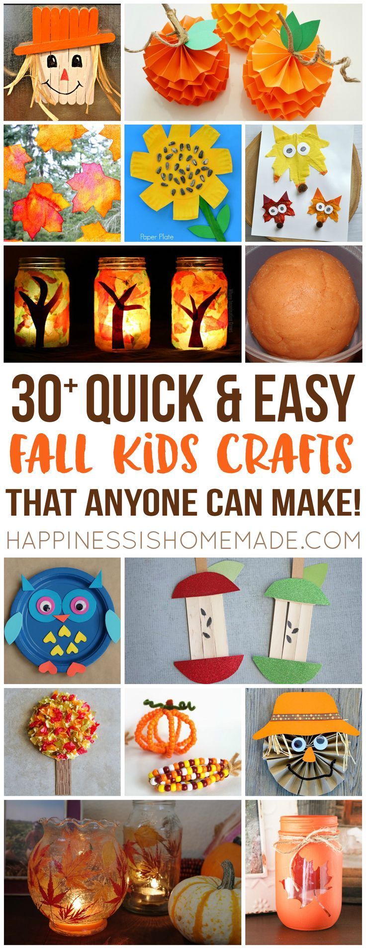 easy fall kids crafts that anyone can make