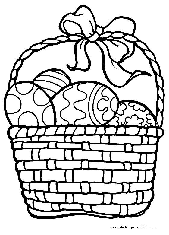 Easter Basket Coloring Pages Coloring Pages For Children Easter
