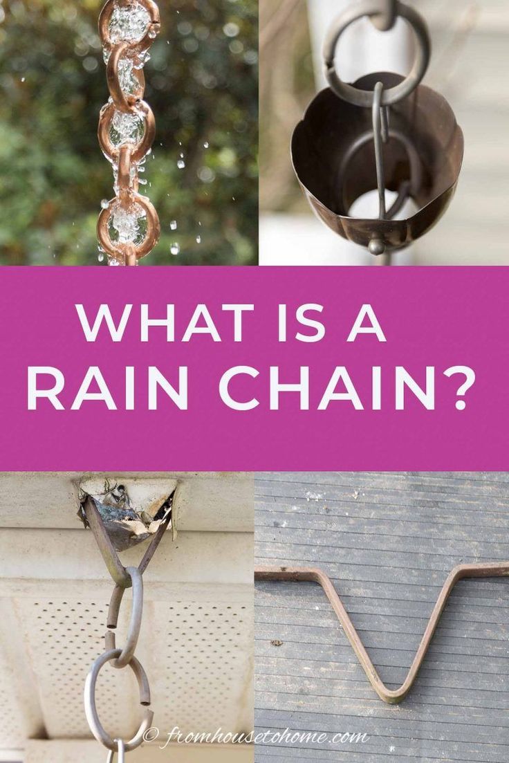 What Is A Rain Chain? And How Does It Work? Gardening From House To