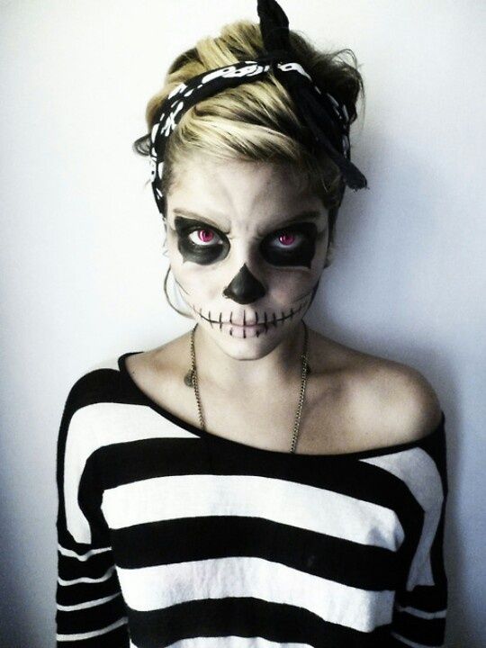 some of the best halloween make up ideas are bleeding eye zipper face unzipped face skeleton face and many others some of the best halloween make up - Easy Face Painting Halloween some of the best halloween make up ideas are bleeding eye zipper face unzipped face skeleton face and many others some of the best halloween make up - Easy Face Painting Halloween