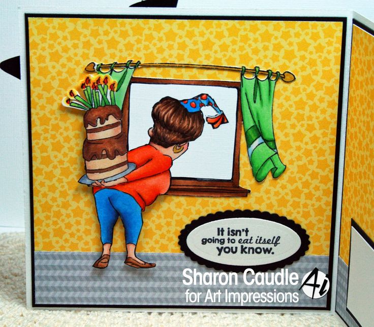 274 Best Front Backs Cards Images On Pinterest Art Impressions Art Impressions Rubber Stamps Eat Itself Set 4567 Handmade Front And Backs Birthday