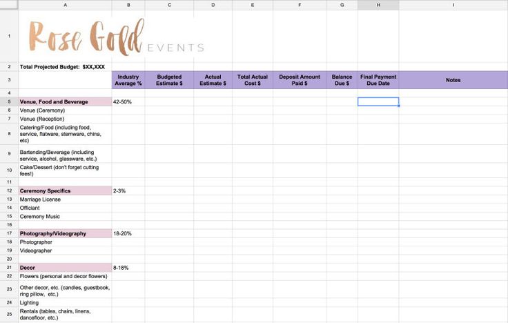 Best 27 Wedding inspiration images on Pinterest Wedding - wedding budget sample spreadsheet Best 27 Wedding inspiration images on Pinterest Wedding - wedding budget sample spreadsheet