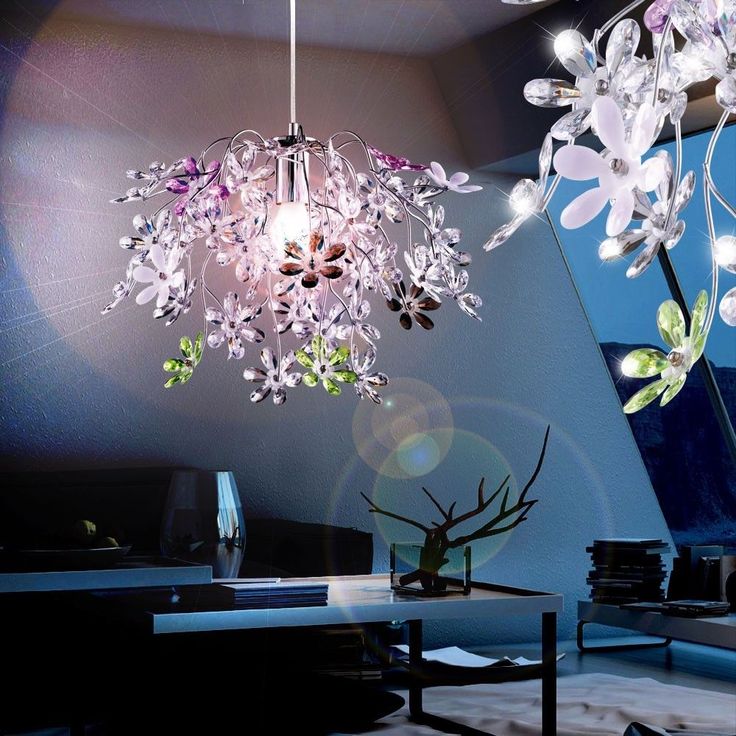 Blumen Lampen Decken Blumen Beleuchtung Blüten Wohn Zimmer Hänge Leuchte Pendel Lampe