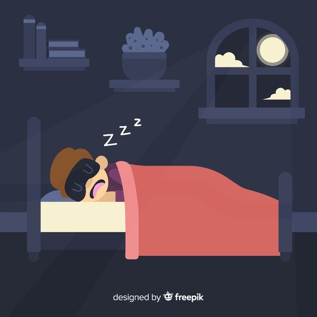 Download Person Sleeping In Bed Background For Free In 2021 Vector Free Cartoon Clip Art Cute Illustration