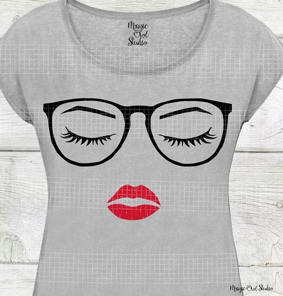 Download Woman face with glasses svg, woman face svg, lips svg ...