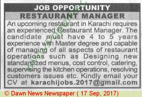 job for me karachi restaurant job for me karachi restaurant