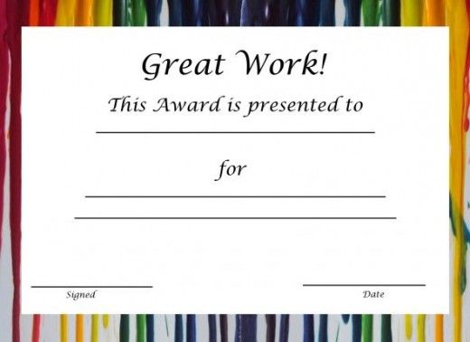 employee of the quarter certificate