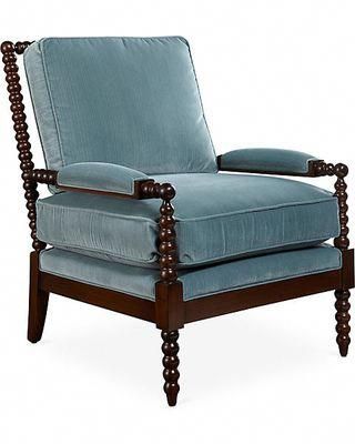 On Bankwood Spindle Chair Teal Velvet Miles Talbott On Bankwood Spindle Chair Teal Velvet Miles Talbott Upholsteringchairs