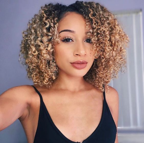 Curly maid shower short hair