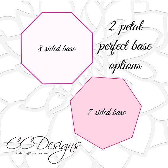 Extra Large Small Alora Rose Template Set Of 2 Flower Template
