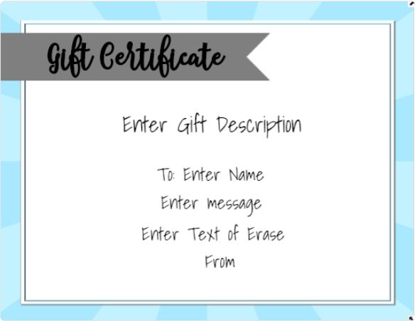 print gift certificates online free