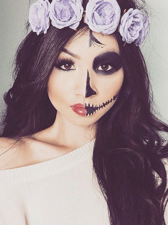 Pretty Skeleton Makeup - Mugeek Vidalondon