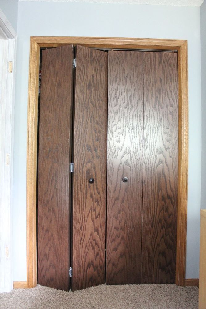 40 Trendy Master Bedroom Closet Doors Modern Barn In 2020 Bifold Doors Makeover Bifold Door Makeover Diy Bifold Closet Doors