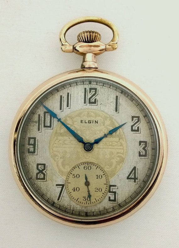 Il s’agit d’une montre de poche 1927 Elgin taille 16 grade
