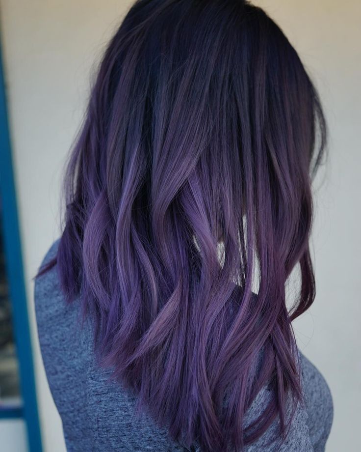 Dark To Light Purple Ombre Hair Color Ombre Hair Color Pastel Purple Ombre Hair Mermaid Hair Color
