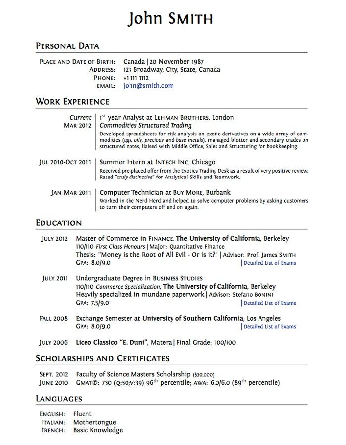 high school on resumes