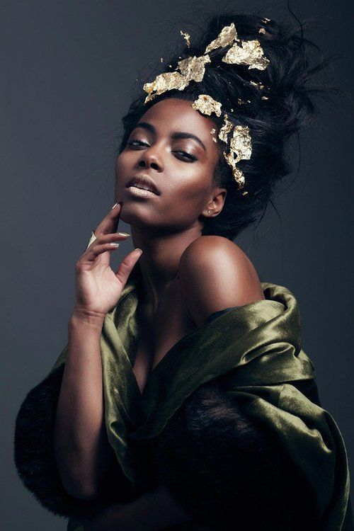 Outdoor black woman beauty
