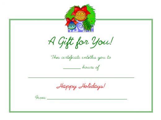 13 best gift certificates images on Pinterest Free gift - Free Christmas Voucher Template