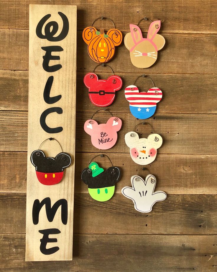 Mickey inspired interchangeable welcome | Etsy | Gifts for disney