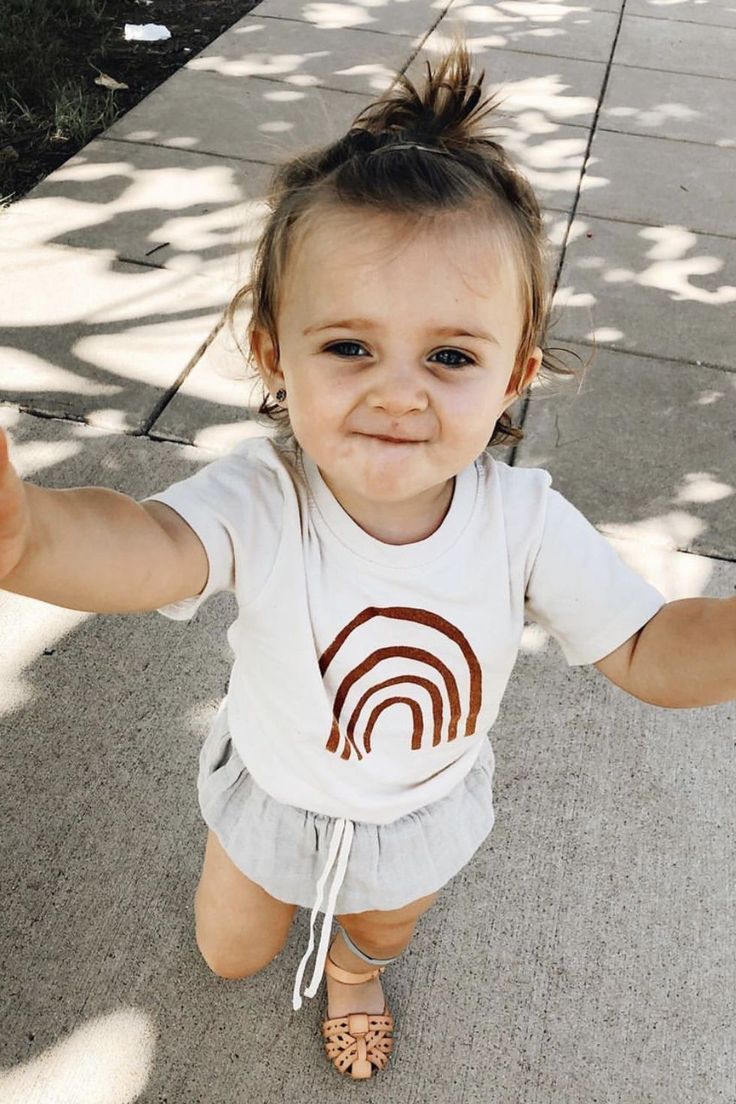 Rust Rainbow organic tee, baby, boy, girl, unisex, gender neutral, infant, toddl...