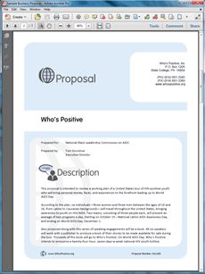 Non-profit Support Sample Proposal - The Non-profit Support Sample Proposal is an example of a non-profit 501(c)(3) presenting a working plan and requesting support for their project. Create your own custom proposal using the full version of this completed sample as a guide with any Proposal Pack. Hundreds of visual designs to pick from or brand with your own logo and colors. Available only from ProposalKit.com (come over, see this sample and Like our Facebook page to get a 20% discount)