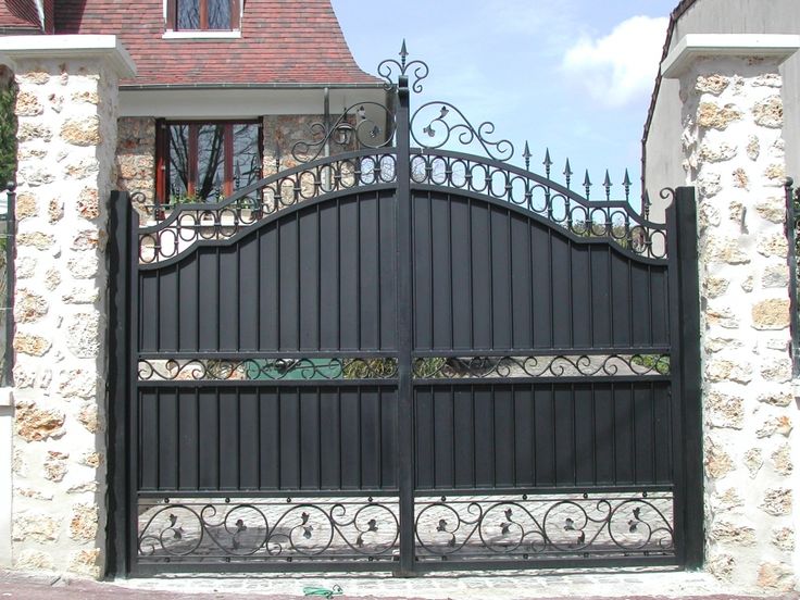 45 best portail et portillon images on Pinterest Portal, Garden - portail de maison en fer 45 best portail et portillon images on Pinterest Portal, Garden - portail de maison en fer