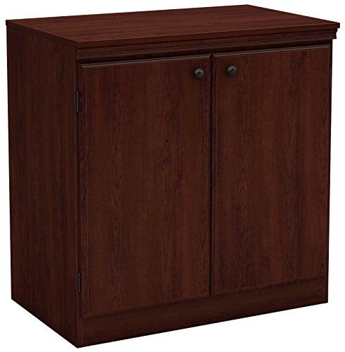 South S Small 2 Door Storage Cabinet With Adjustable Shelf - Cherry Wood Storage Cabinets With Shelves South S Small 2 Door Storage Cabinet With Adjustable Shelf - Cherry Wood Storage Cabinets With Shelves