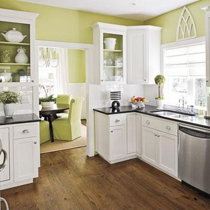 89 Best Painting Kitchen Cabinets Images On Pinterest Kitchens Wall Paint Colors For White Kitchen Cabinets In Sage Green And Black Countertop Good A