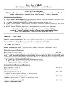 Click Here to Download this Radiologic Technologist Resume Template! http://www.resumetemplates101.com/Healthcare-resume-templates/Template-198/