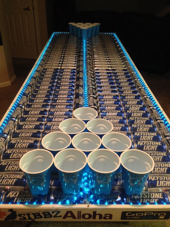 Keystone Light Beer Pong Table Jimmy s 60 party