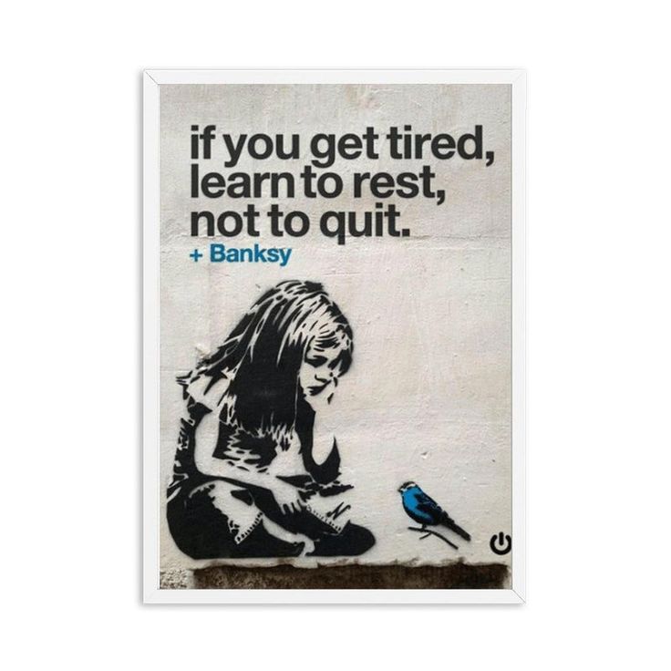 Banksy Graffiti Street Art If You Get Stanco Learn To Rest Not To Quit Poster Nordic Canvas Art Print Quadro Home Decorazioni Painting Frameless Banksy Graffiti Street Art If You Get Stanco Learn To Rest Not To Quit Poster Nordic Canvas Art Print Quadro Home Decorazioni Painting Frameless