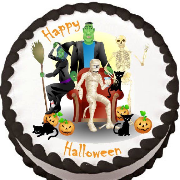 halloween ghouls edible cake topper my party helpers httpmypartyhelpers