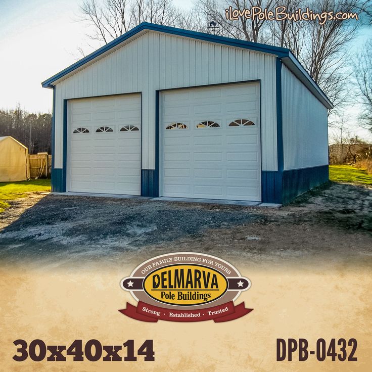 30x40x14 | Garage building plans, Pole buildings, Detached garage designs