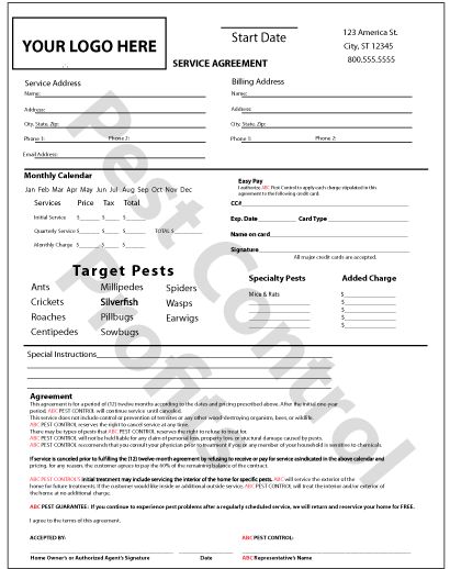 printable sample it services contract form laywers template forms
