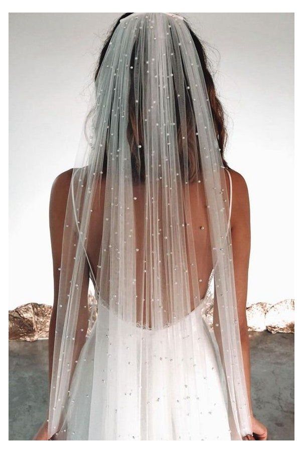 SABridal Catheral Long Wedding Veil Cut Edge Pearls Bride Veil For Wedding Party SABRVEIL028 SABridal Catheral Long Wedding Veil Cut Edge Pearls Bride Veil For Wedding Party SABRVEIL028