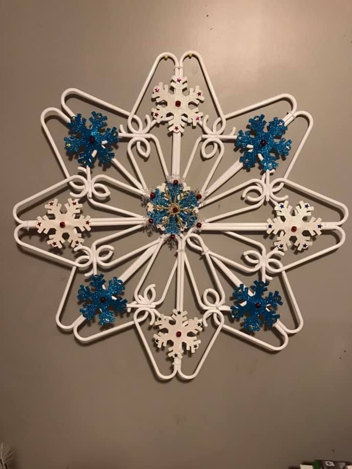 CLOTHES HANGER SNOWFLAKE hangersnowflake CLOTHES HANGER