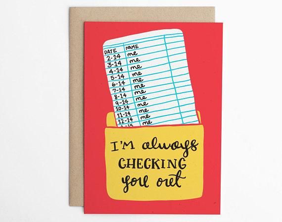 Check You Out Greeting Card