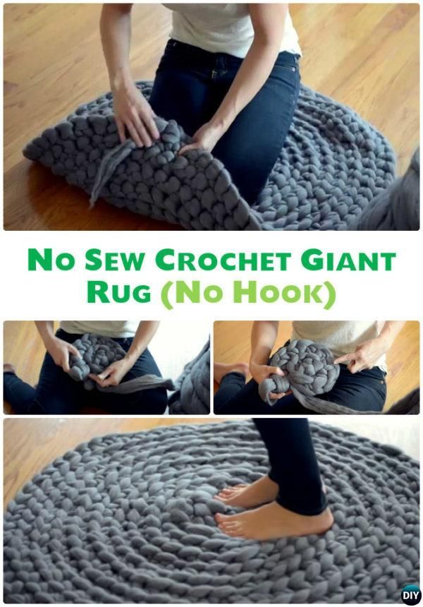 DIY Hand häkeln Riesen Teppich keine nähen frei Pattern-10 Handarbeit häkeln ...