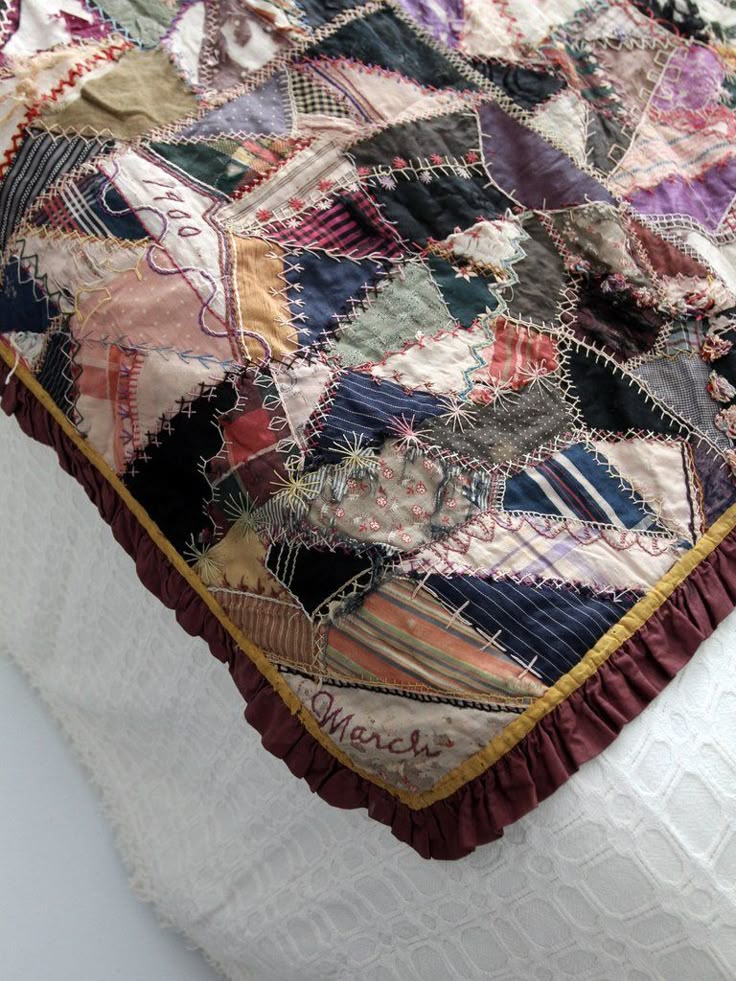 519 best antique crazy quilts images on pinterest crazy quilting