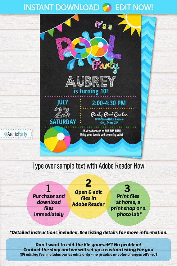 The 25+ best Swim party invitations ideas on Pinterest Beach - pool party invitation The 25+ best Swim party invitations ideas on Pinterest Beach - pool party invitation